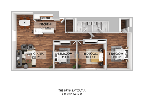 3 bed 2 bath at The Bryn - 5600 N Sheridan Rd Apartments, Chicago, IL